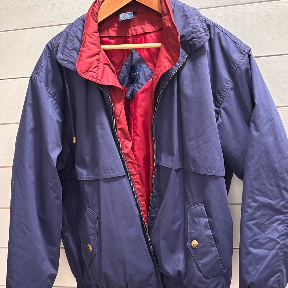 Towncraft Men's Blue and Red Windbreaker